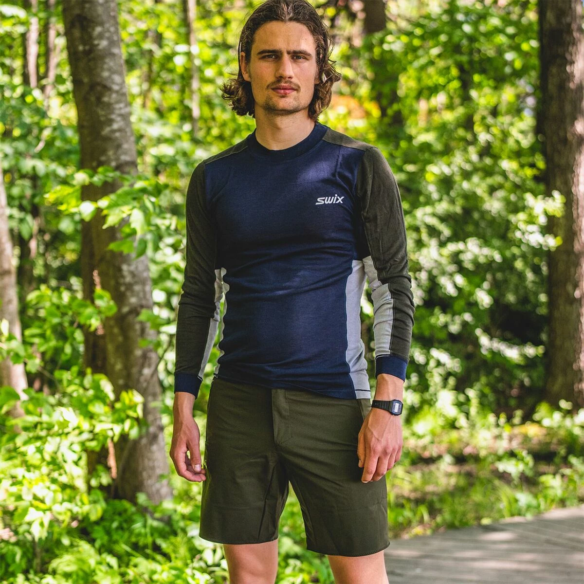 Swix Aspire Wool Blend Long Sleeve Top Men's 4 Swix Aspire Wool Blend Long Sleeve Top Men's - Image 2